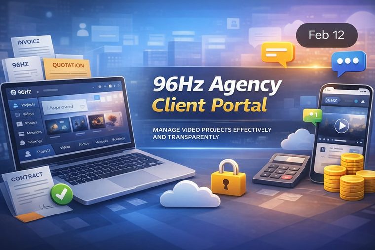 9,6Hz Agency Client Portal: Review Videos and Share Feedback